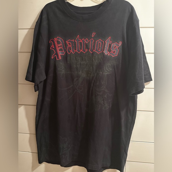 Reebok Patriots Tshirt Black Men’s Size 2XL - Picture 1 of 8
